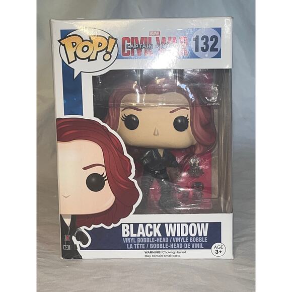 Funko Pop! Marvel: Civil War - Black Widow #132 Vinyl Bobble-Head Figure - Picture 10 of 10